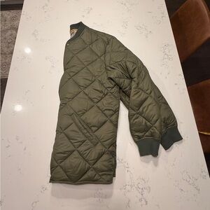 GAP TALL Olive Quilted Men's bomber jacket